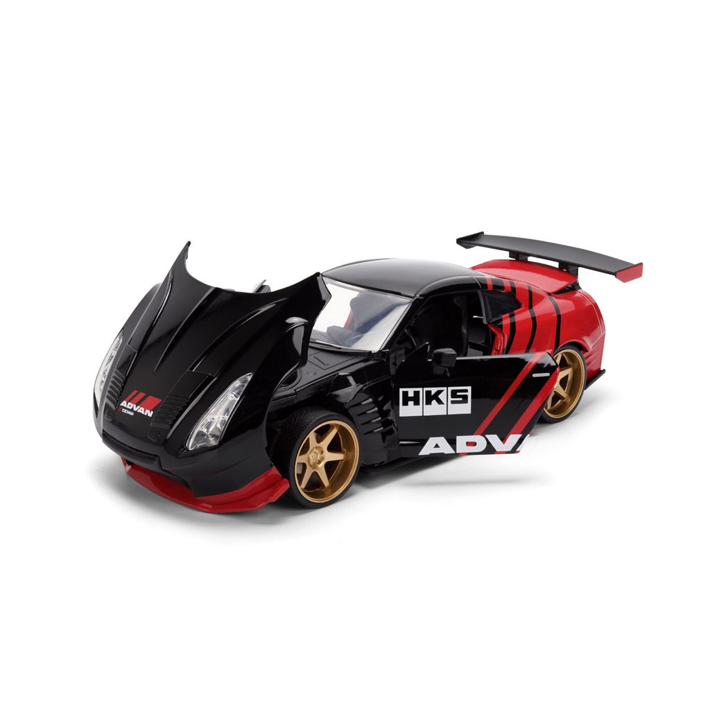 JDM Tuners 2009 Nissan GT-R R35 Ben Sopra Glossy Red 1:24 Scale Die-Cast Metal Vehicle