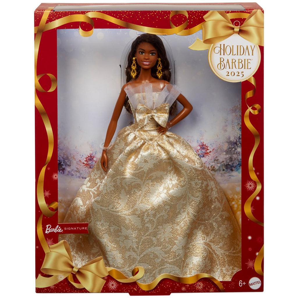 Barbie 2025 Holiday Doll with Brown Hair