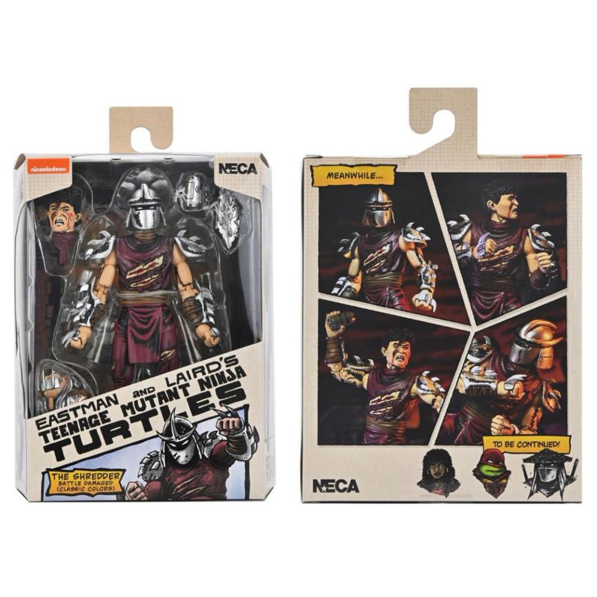 Teenage Mutant Ninja Turtles Mirage Comics Battle Damaged Shredder Classic Colors 7-Inch Scale Action Figure