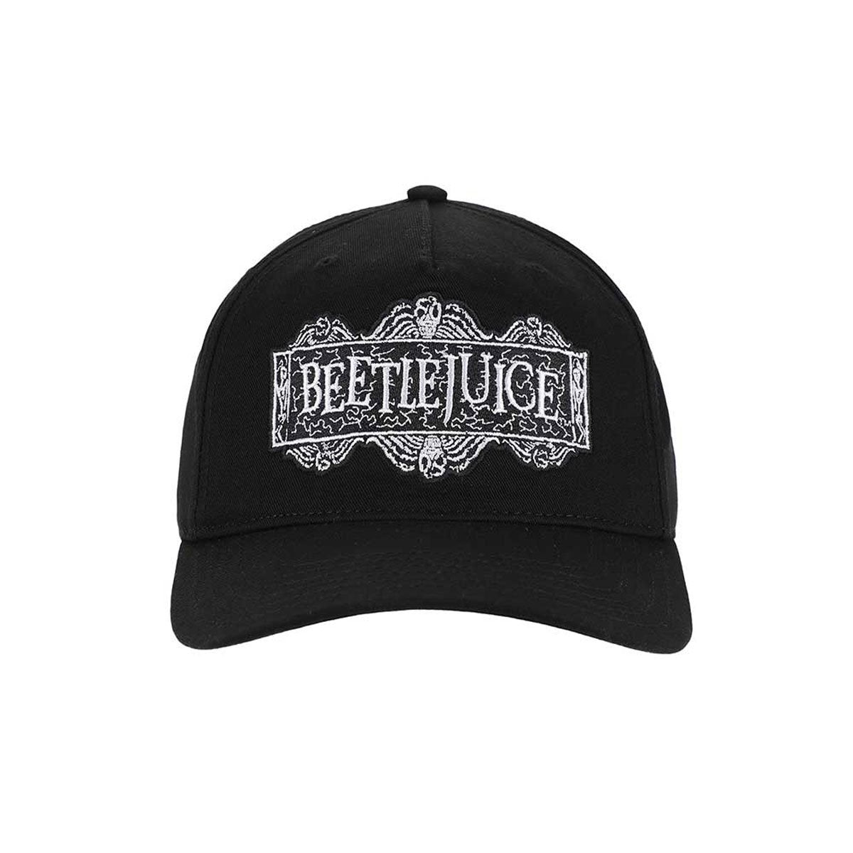 Beetlejuice Embroidered Logo Pre-Curved Bill Snapback Hat