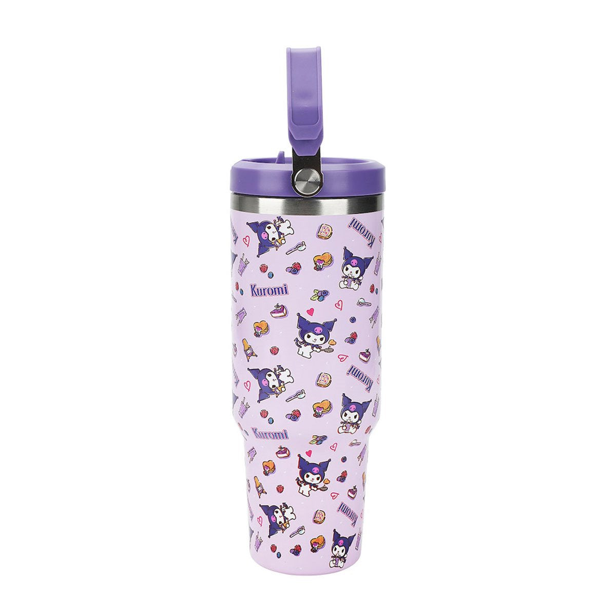 Kuromi All Over Print 40 oz. Stainless Steel Tumbler with Handle