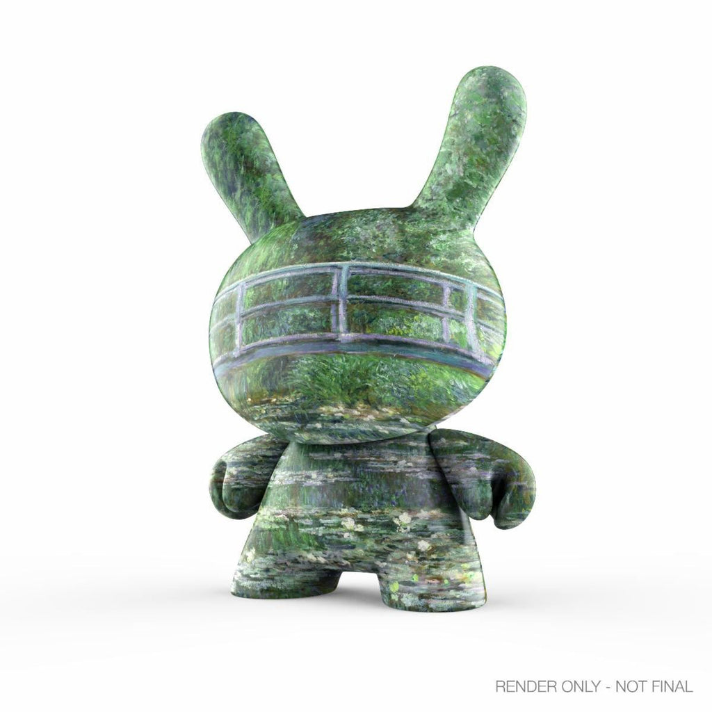 The Met Bridge Over a Pond of Water Lilies by Claude Monet 3-Inch Showpiece Dunny Vinyl Art Figure