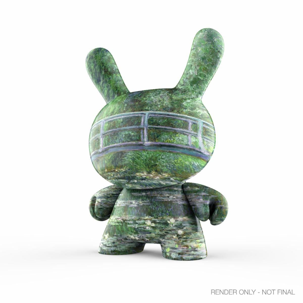 The Met Bridge Over a Pond of Water Lilies by Claude Monet 3-Inch Showpiece Dunny Vinyl Art Figure