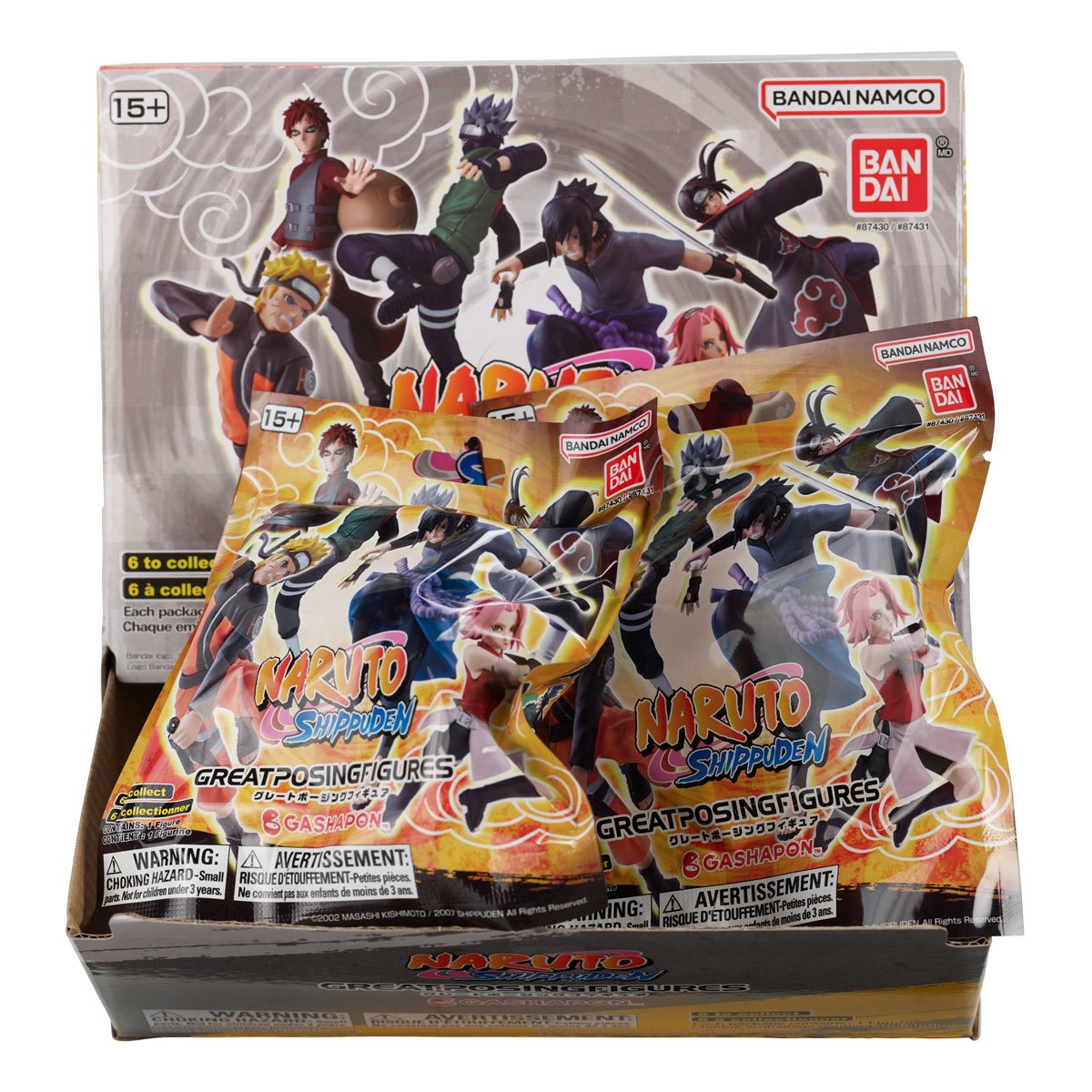 Naruto Shippuden Posed Blind Mini-Figure Display Box of 24