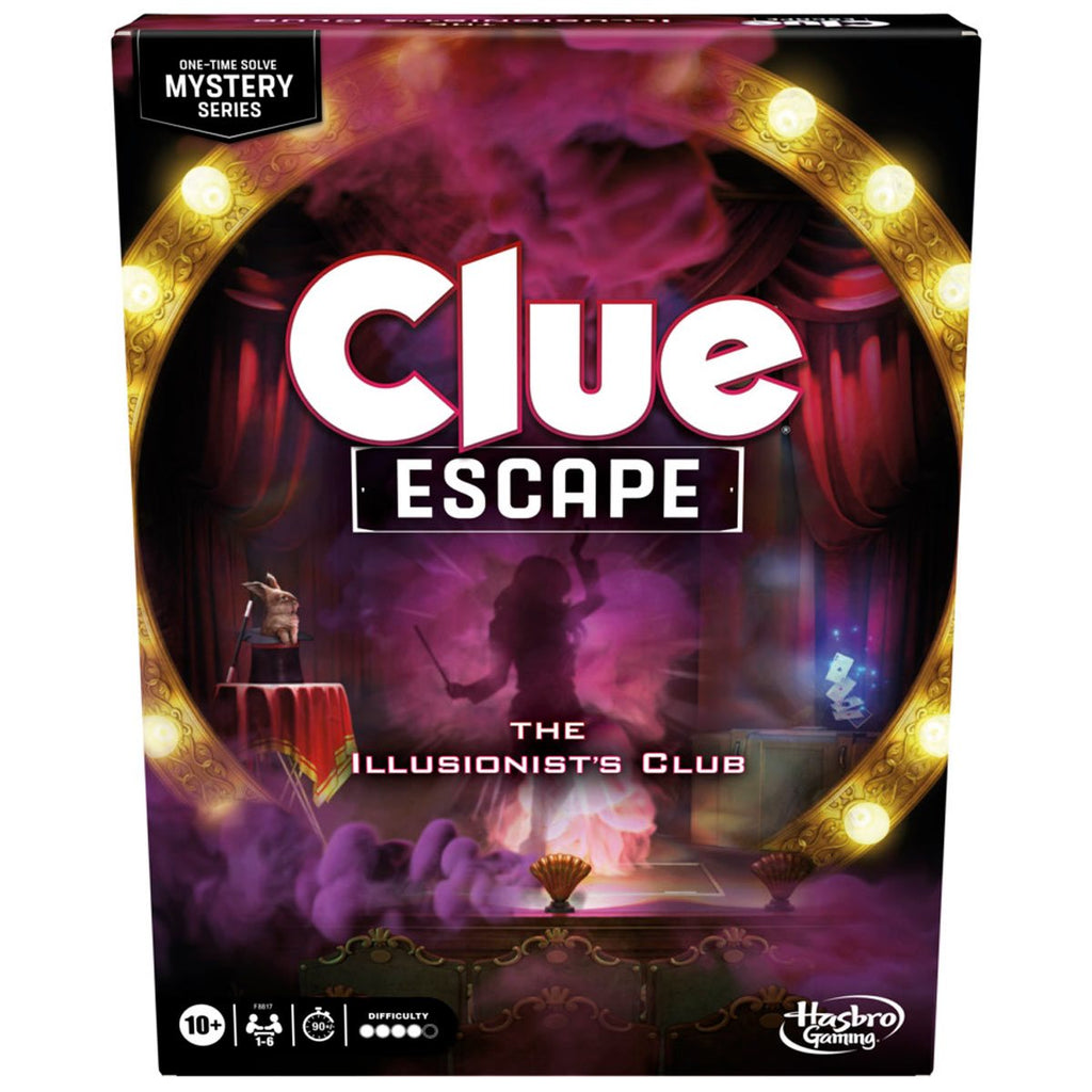 Clue Escape the Illusionists Club Board Game