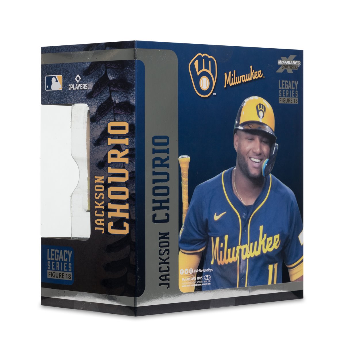 MLB SportsPicks Milwaukee Brewers Jackson Chourio 7-Inch Posed Figure Case of 6