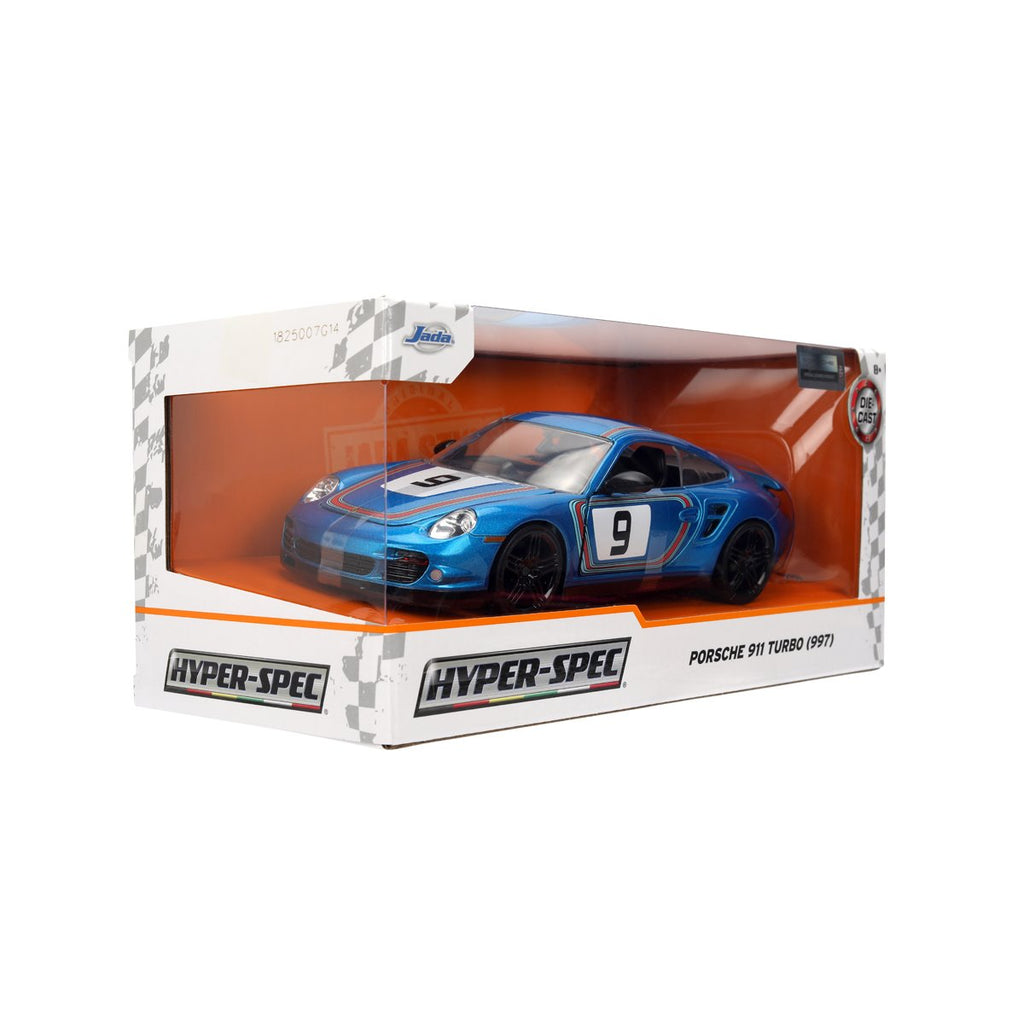 Hyper-Spec Porsche 911 Turbo 997 1:24 Scale Die-Cast Metal Vehicle