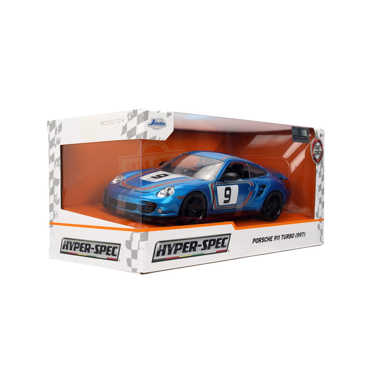 Hyper-Spec Porsche 911 Turbo 997 1:24 Scale Die-Cast Metal Vehicle