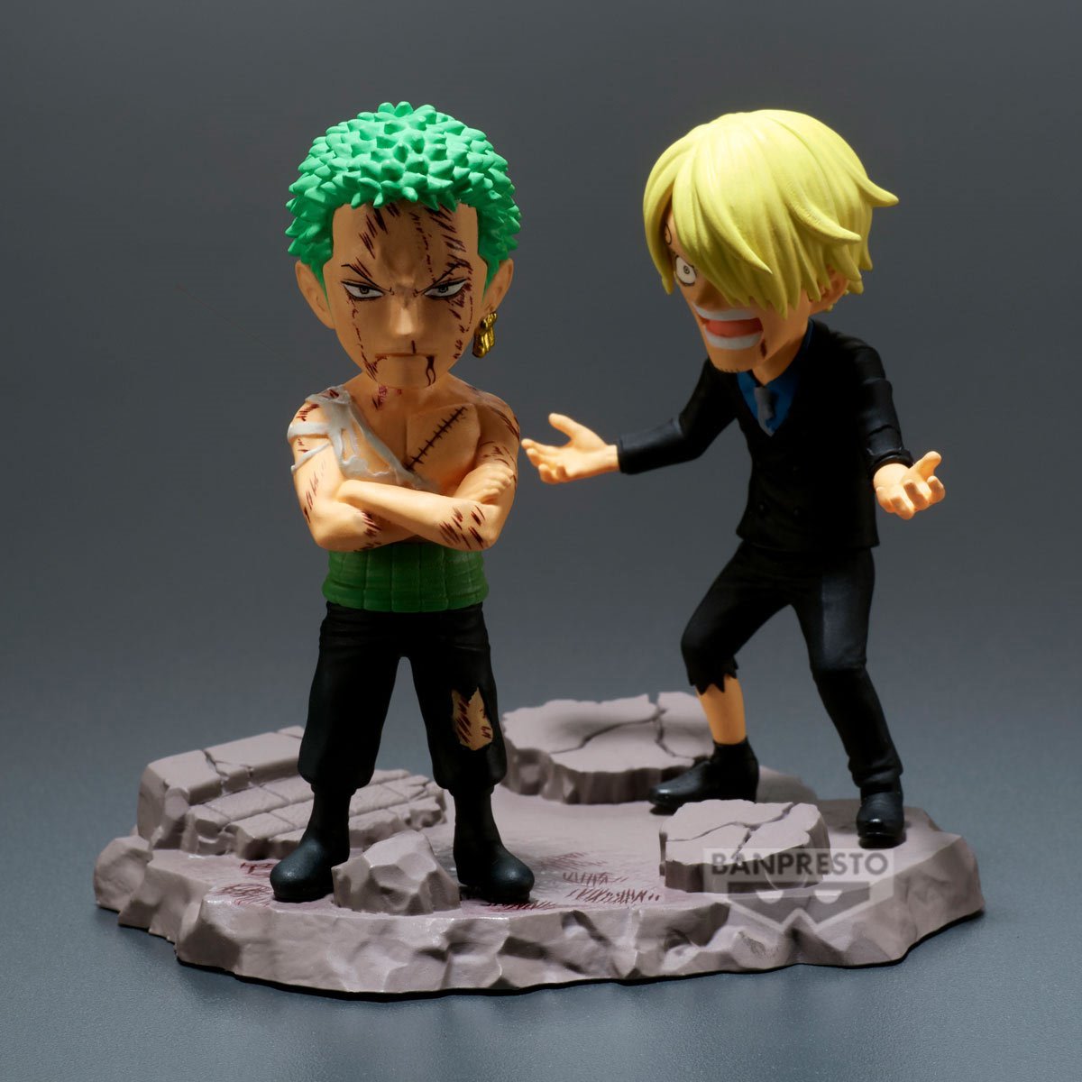 Roronoa Zoro and Sanji Nothing At All World Collectable Figure Log Stories Statue