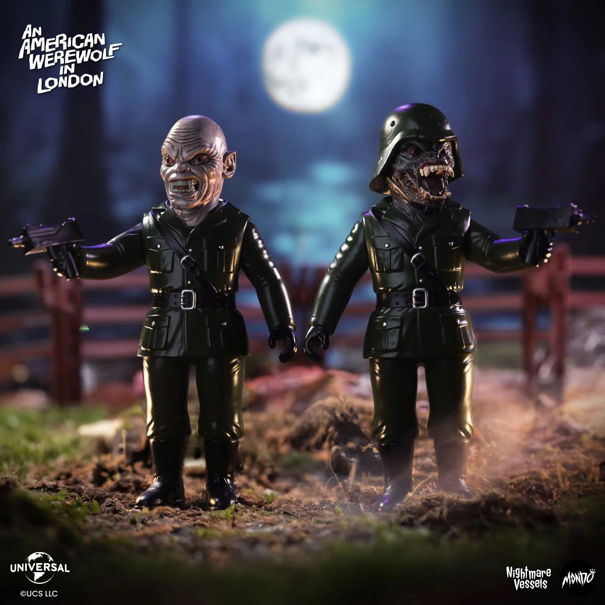 An American Werewolf in London Nightmare Vessels Soft Vinyl Figure Set
