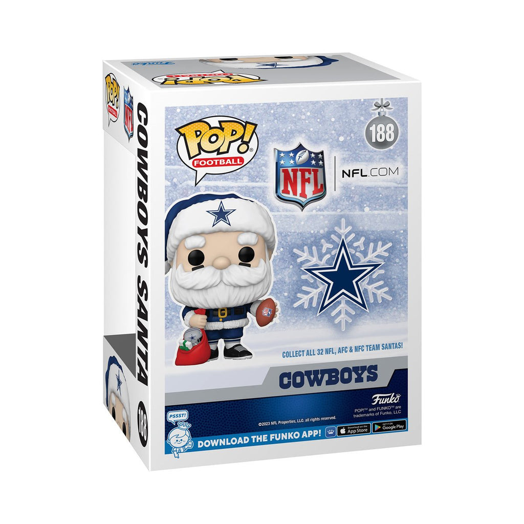 NFL Cowboys Santa Claus Holiday Funko Pop! Vinyl Figure #188