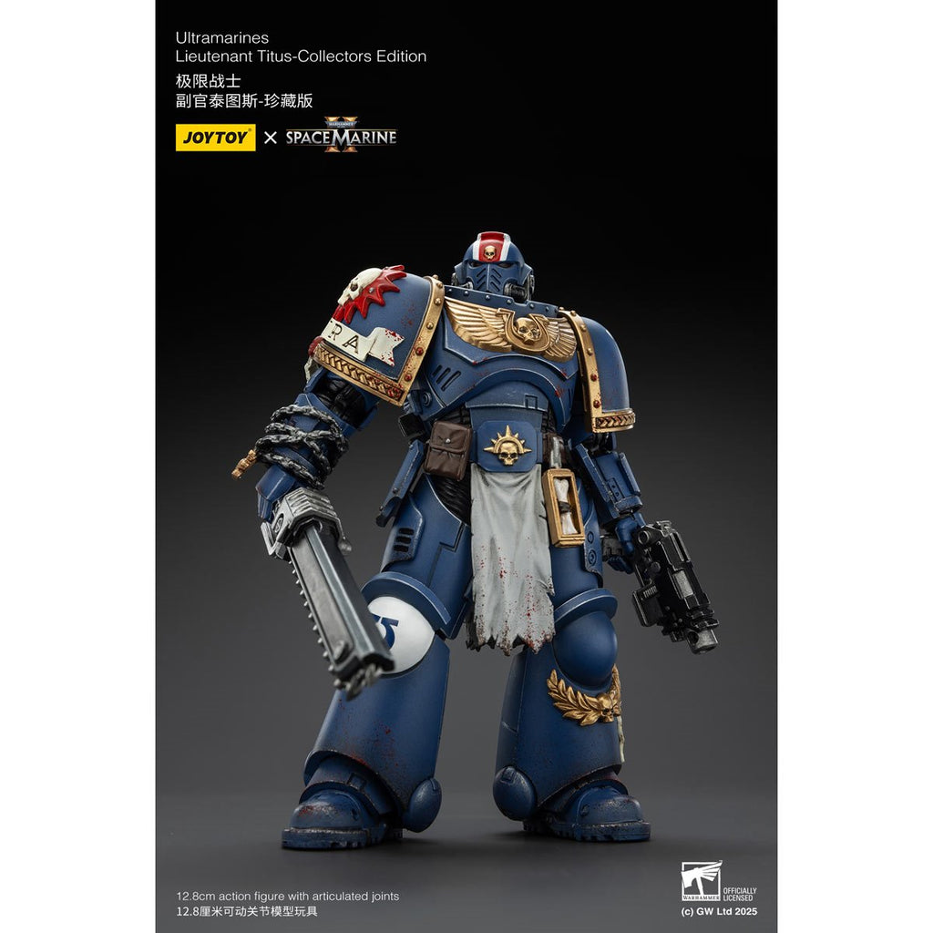 Joy Toy Warhammer Space Marine II Ultramarines Lieutenant Titus Collectors Edition 1:18 Scale Action Figure