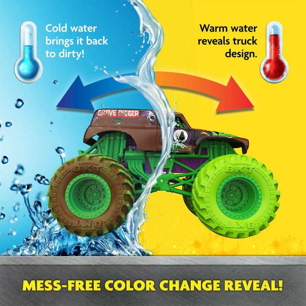 Monster Jam Mud Blasters Color Change Monster Truck 1:64 Scale Die-Cast Vehicle 2-Pack
