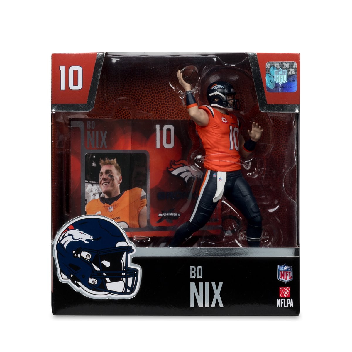 NFL SportsPicks 2025 Denver Broncos Bo Nix 7-Inch Scale Posed Figure