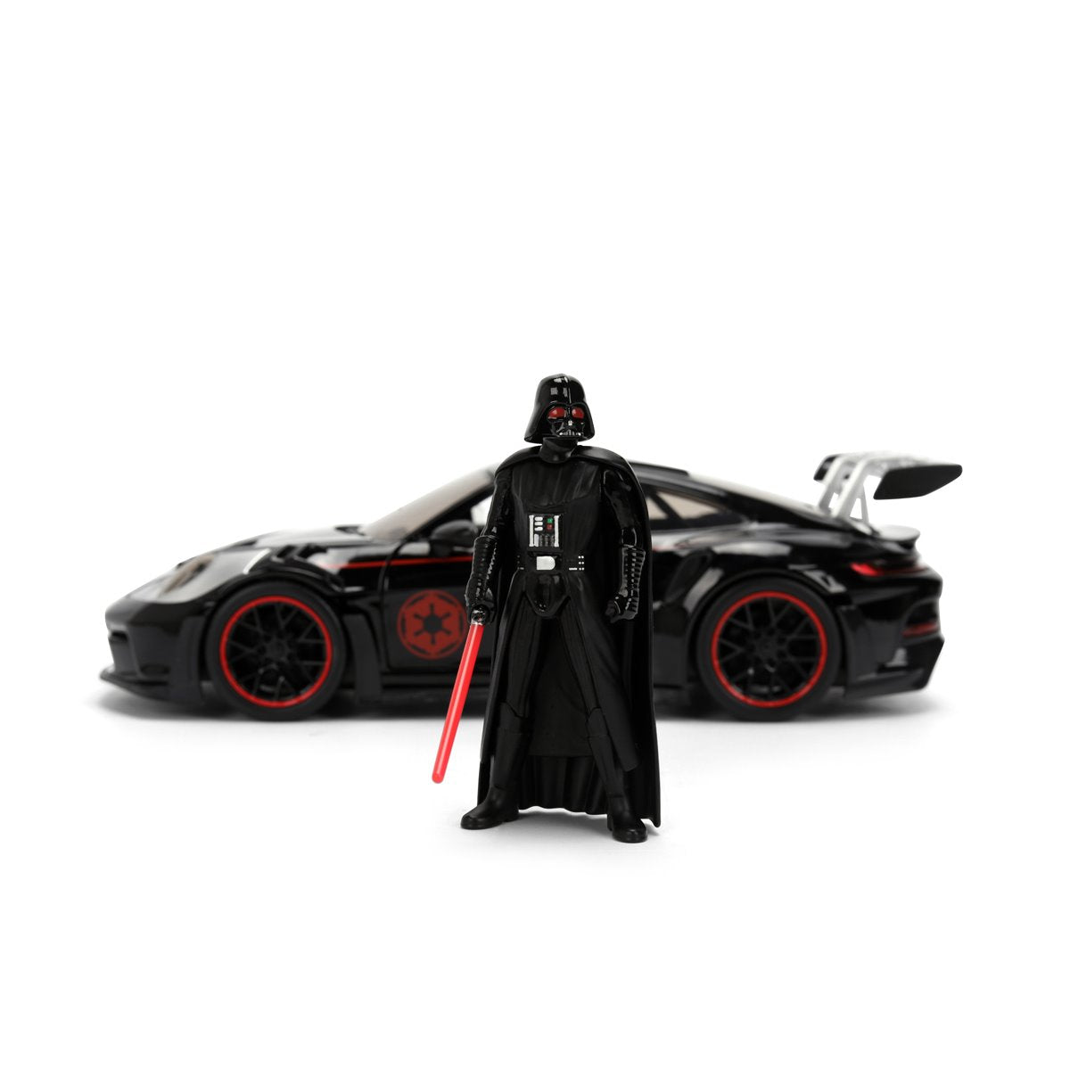 Hollywood Rides Star Wars Porsche 911 GT3 RS 992 1:24 Scale Die-Cast Metal Vehicle with Darth Vader Figure