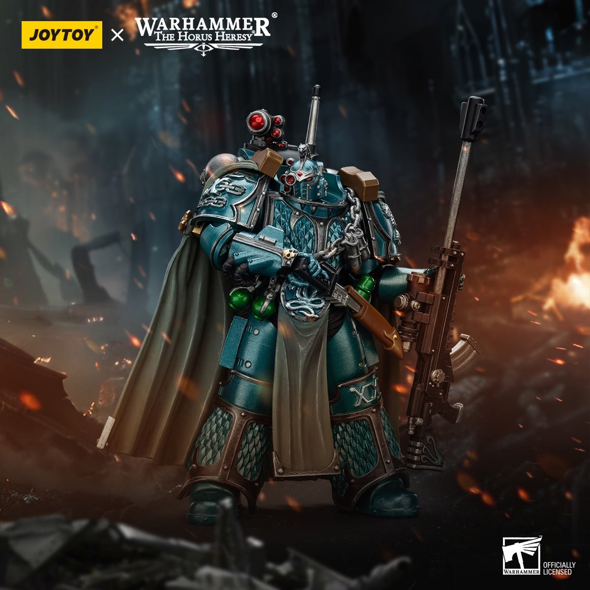 Joy Toy Warhammer The Horus Heresy Alpha Legion Exodus with Sniper Rifle 1:18 Scale Action Figure
