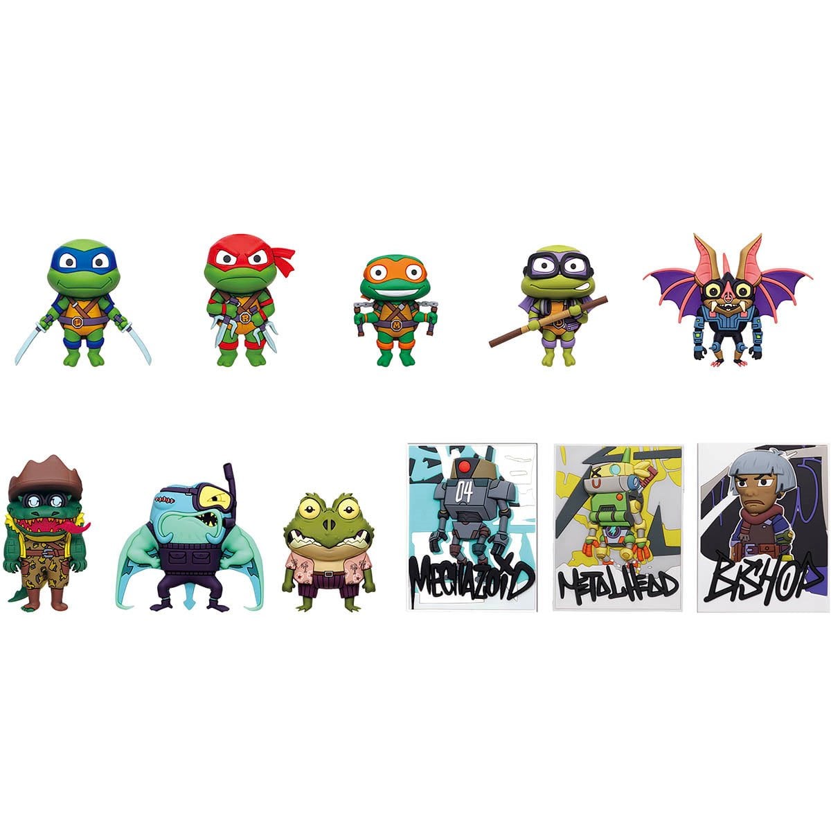 Teenage Mutant Ninja Turtles Classic Series 5 3D Foam Bag Clip Display Case of 24