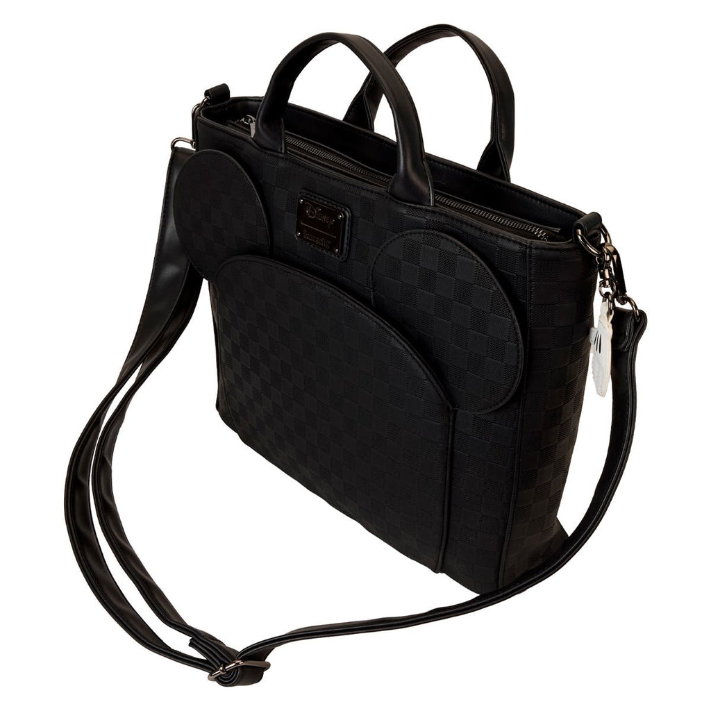 Disney Mickey Ear Checkerboard Convertible Tote Bag