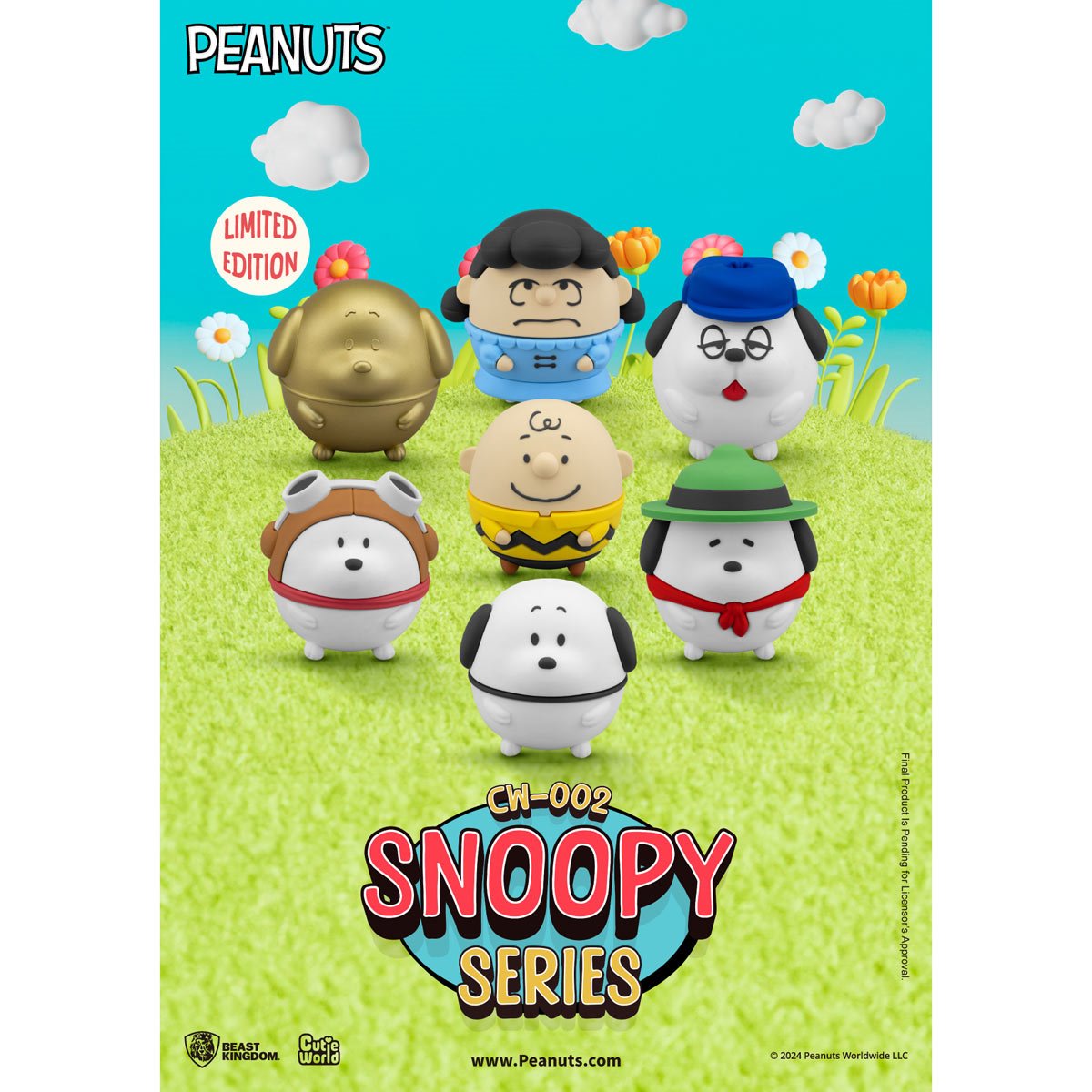 Peanuts Snoopy Series CW-002 Cutie World Mini-Figure Case of 6