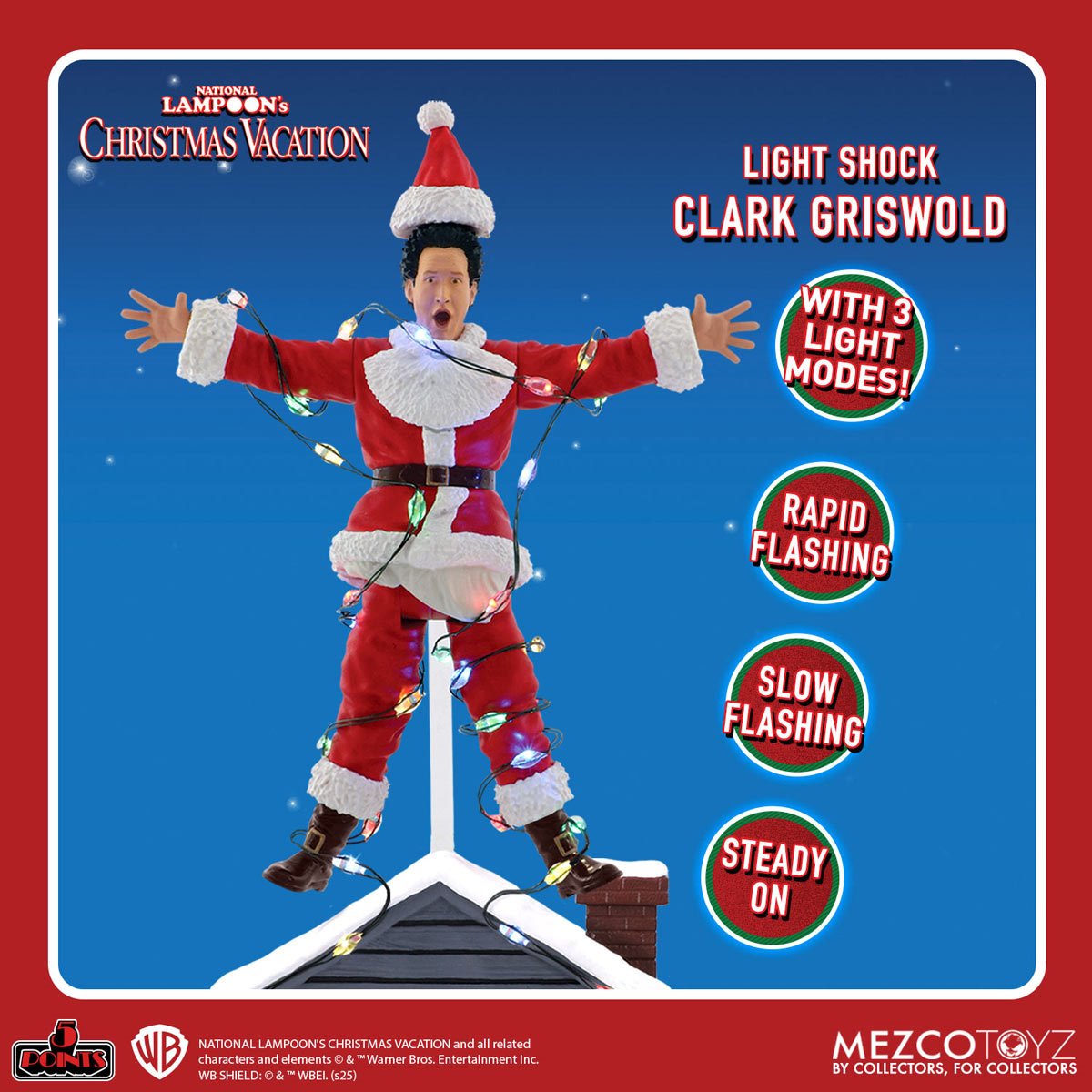 National Lampoon's Christmas Vacation Light Shock Clark Griswold 5 Points Action Figure