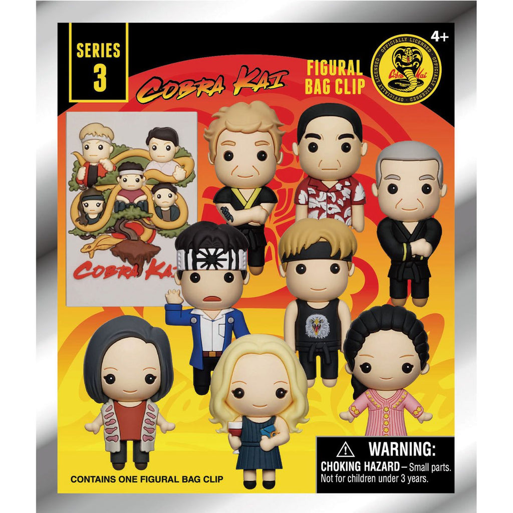 Cobra Kai Series 3 3D Foam Bag Clip Random 6-Pack