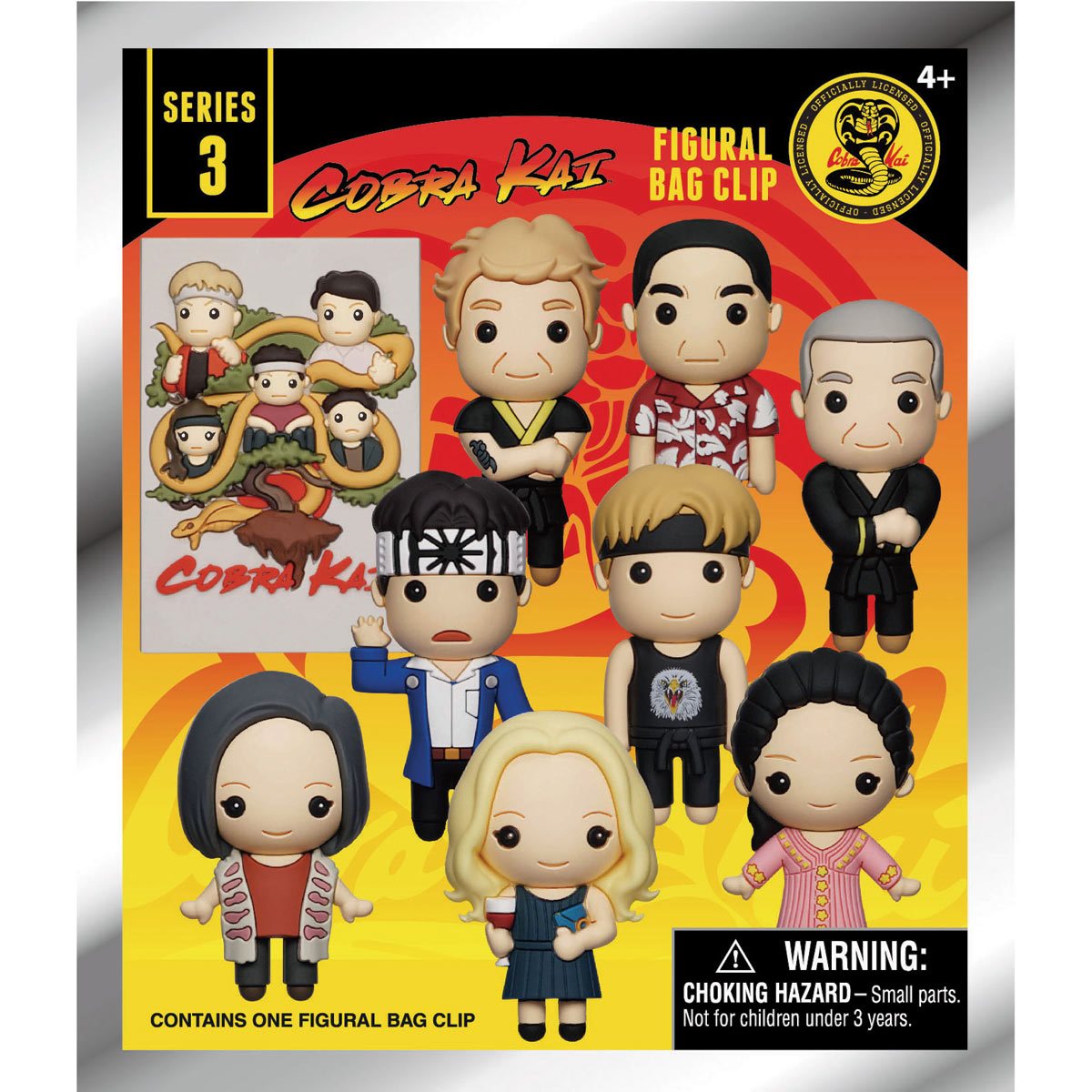 Cobra Kai Series 3 3D Foam Bag Clip Random 6-Pack