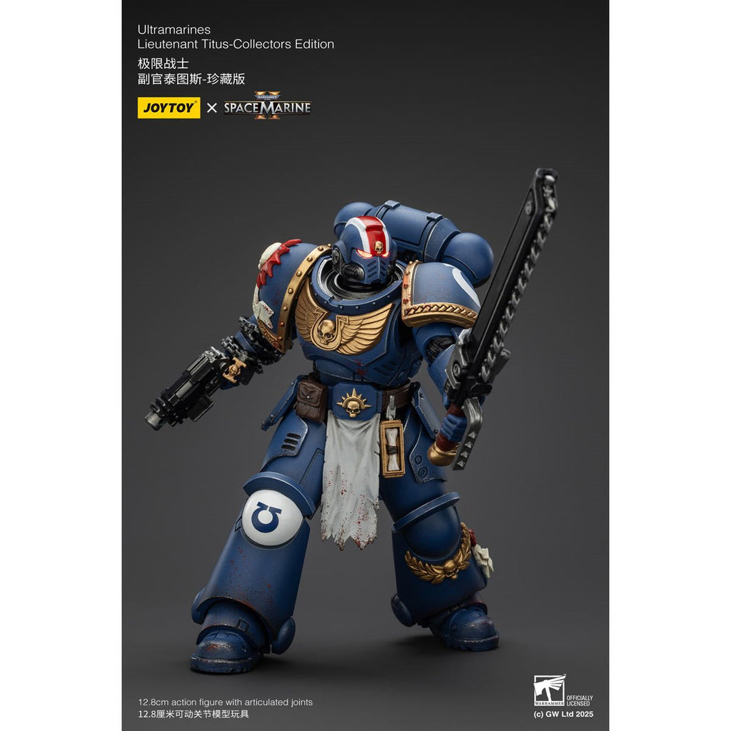 Joy Toy Warhammer Space Marine II Ultramarines Lieutenant Titus Collectors Edition 1:18 Scale Action Figure