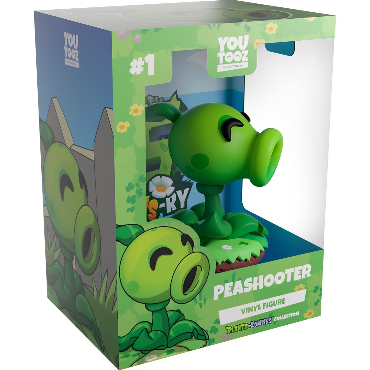 Plant Vs Zombies Collection Peashooter Vinyl Figure #1