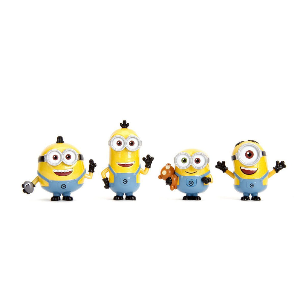 Despicable Me Minions Wave 1 MetalFigs 2 1/2-Inch Die-Cast Metal Mini-Figure Set of 4