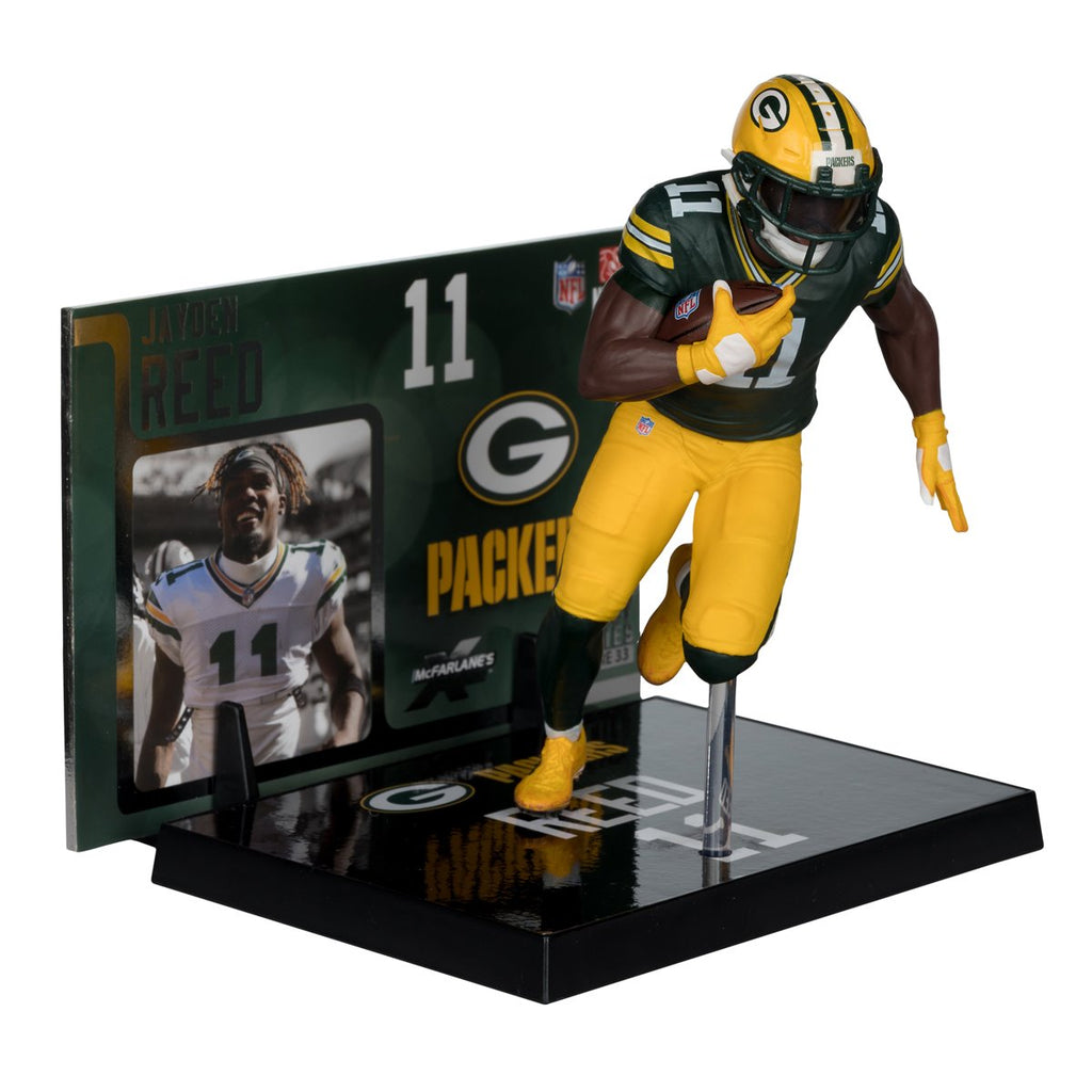 NFL SportsPicks 2025 Green Bay Packers Jayden Reed 7-Inch Scale Posed Figure