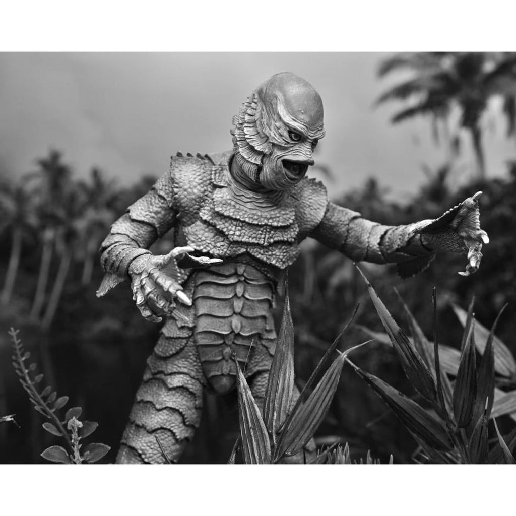 Universal Monsters Ultimate Creature from the Black Lagoon Black and White Version 7-Inch Action Figure