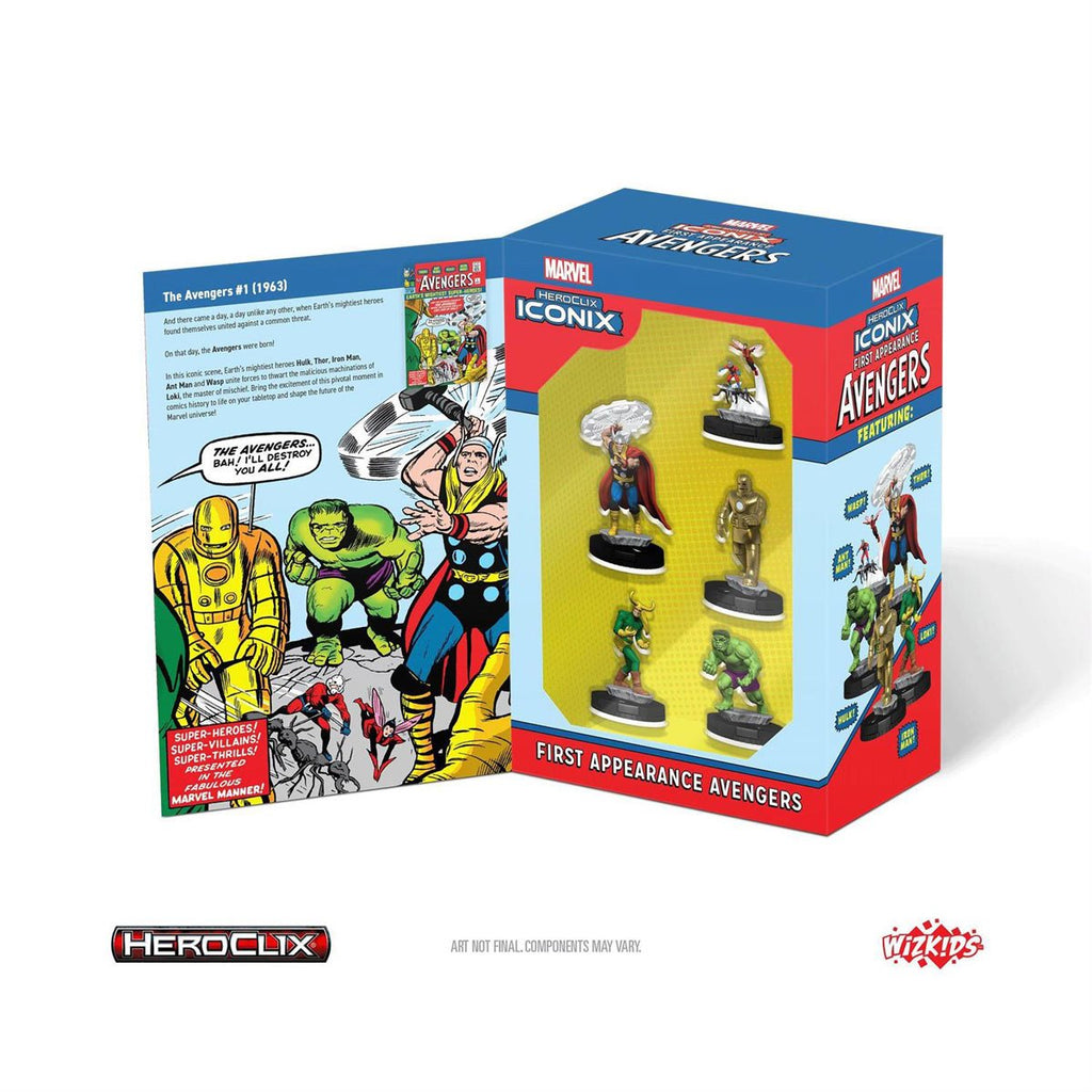 Marvel HeroClix Iconix: Avengers First Appearance Mini-Figure 5-Pack