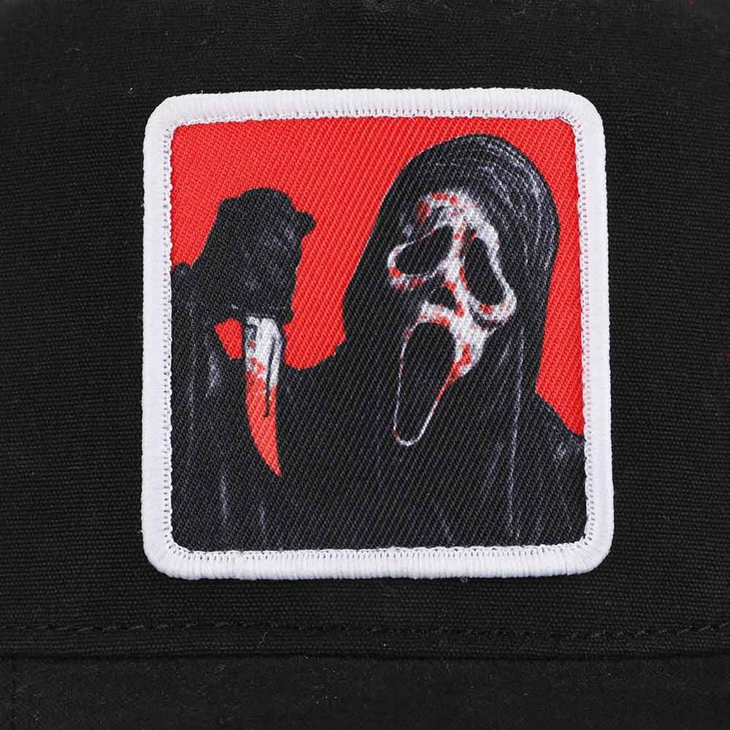 Ghost Face Sublimated Patch Pre-Curved Snapback Hat
