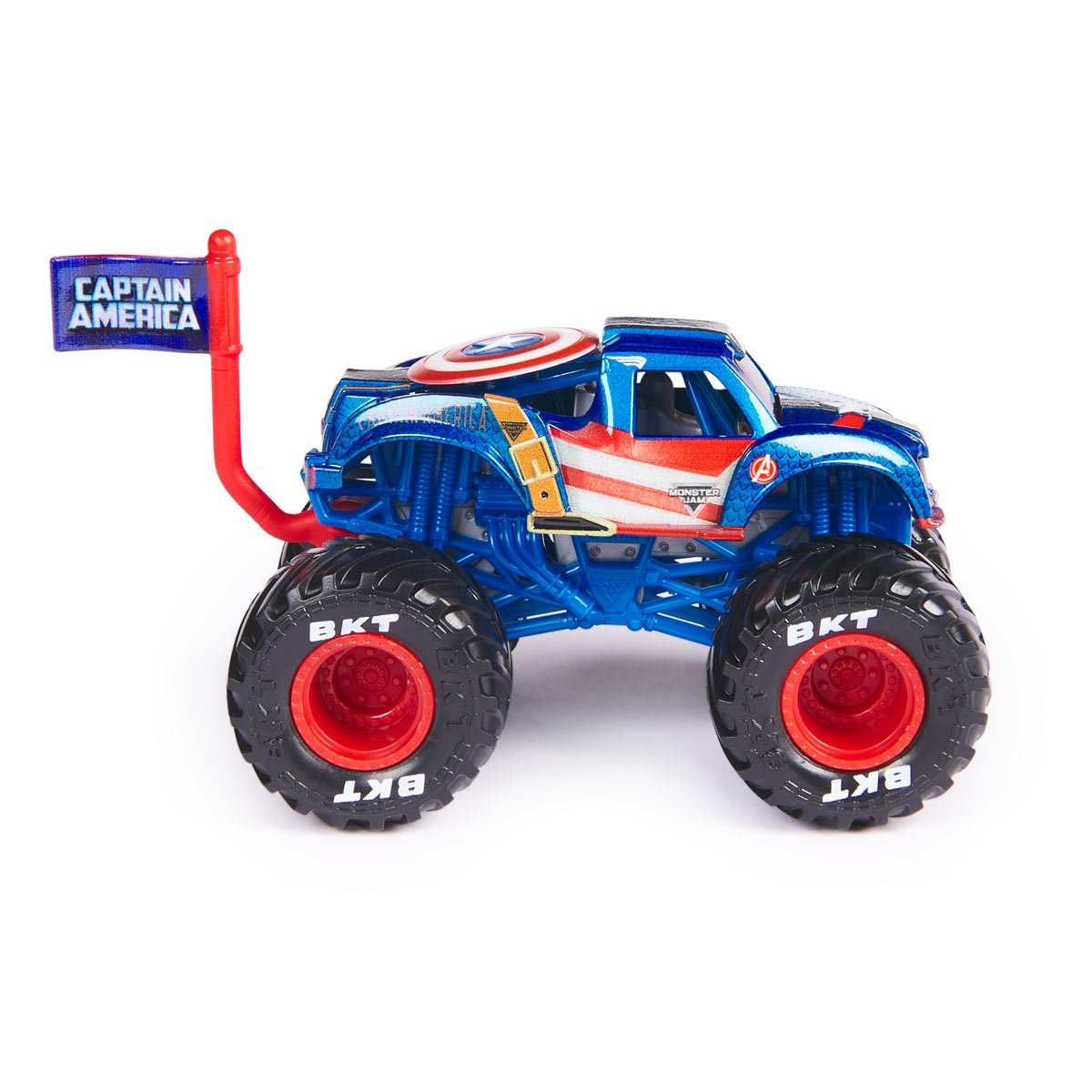 Monster Jam Marvel Monster Truck Single Pack Mix 4 1:64 Scale Vehicle Case of 4