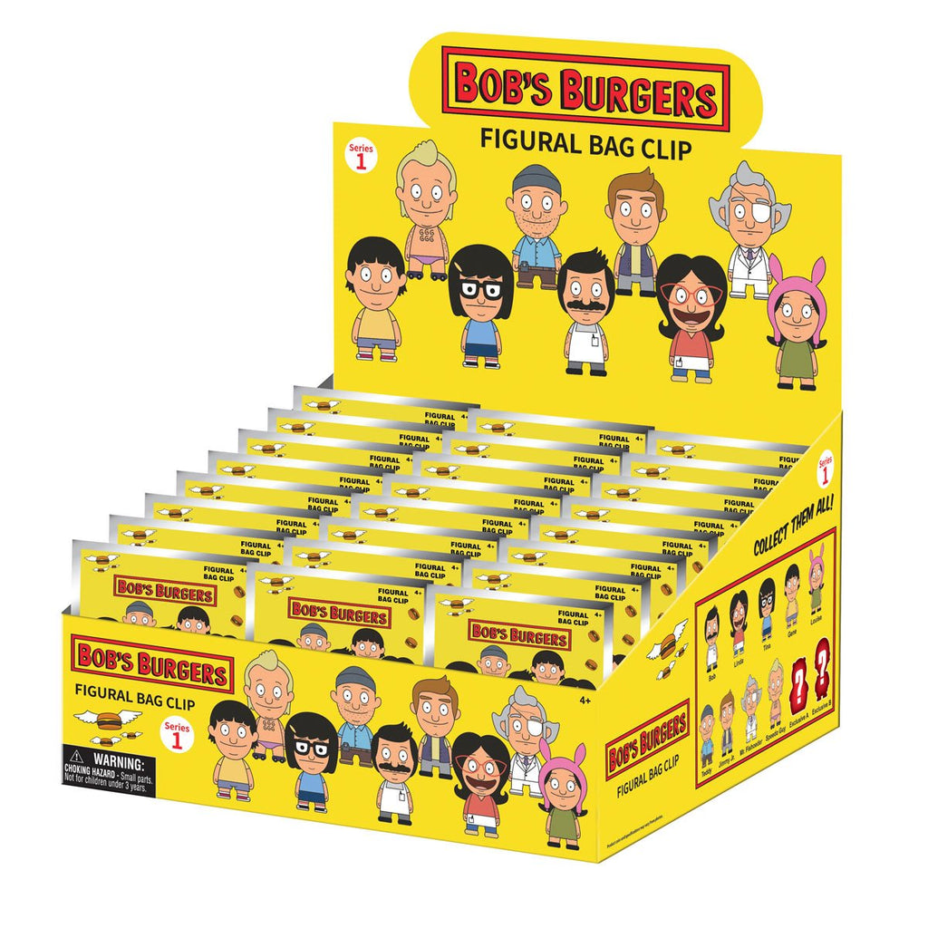 Bobs Burgers Series 1 3D Foam Bag Clip Random 6-Pack