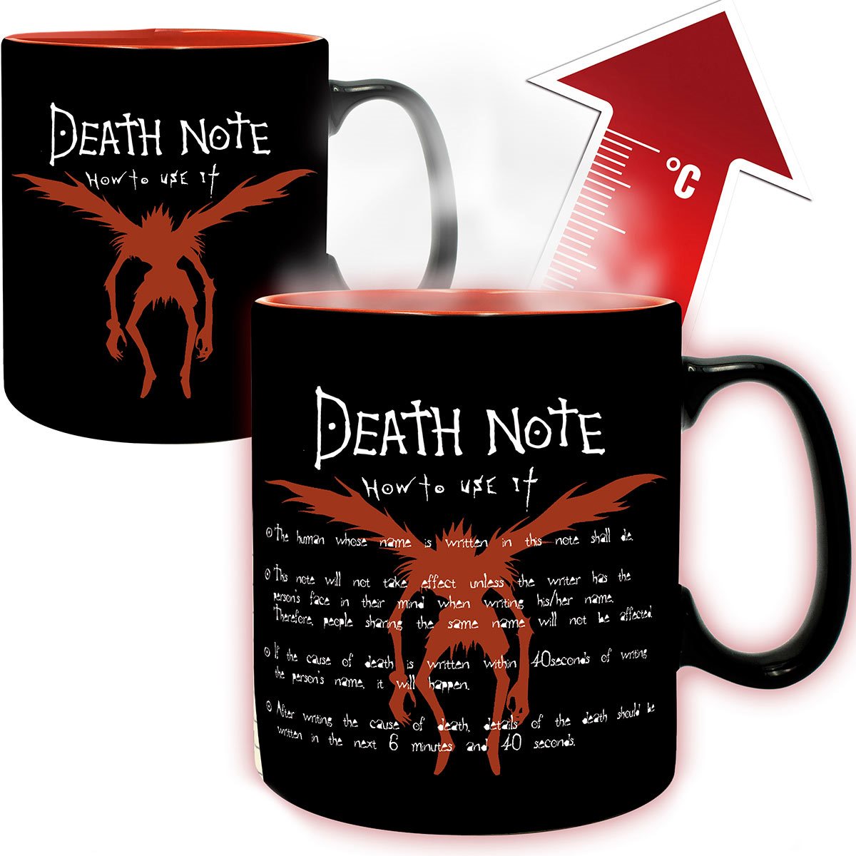 Death Note Light and Ryuk Heat-Change 16oz. Mug