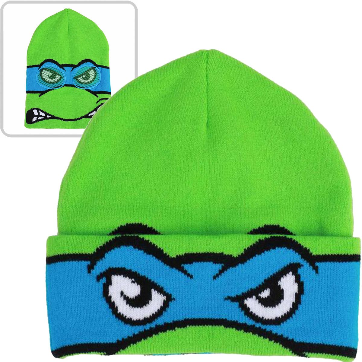 Teenage Mutant Ninja Turtles Leonardo Cosplay Roll Down Beanie
