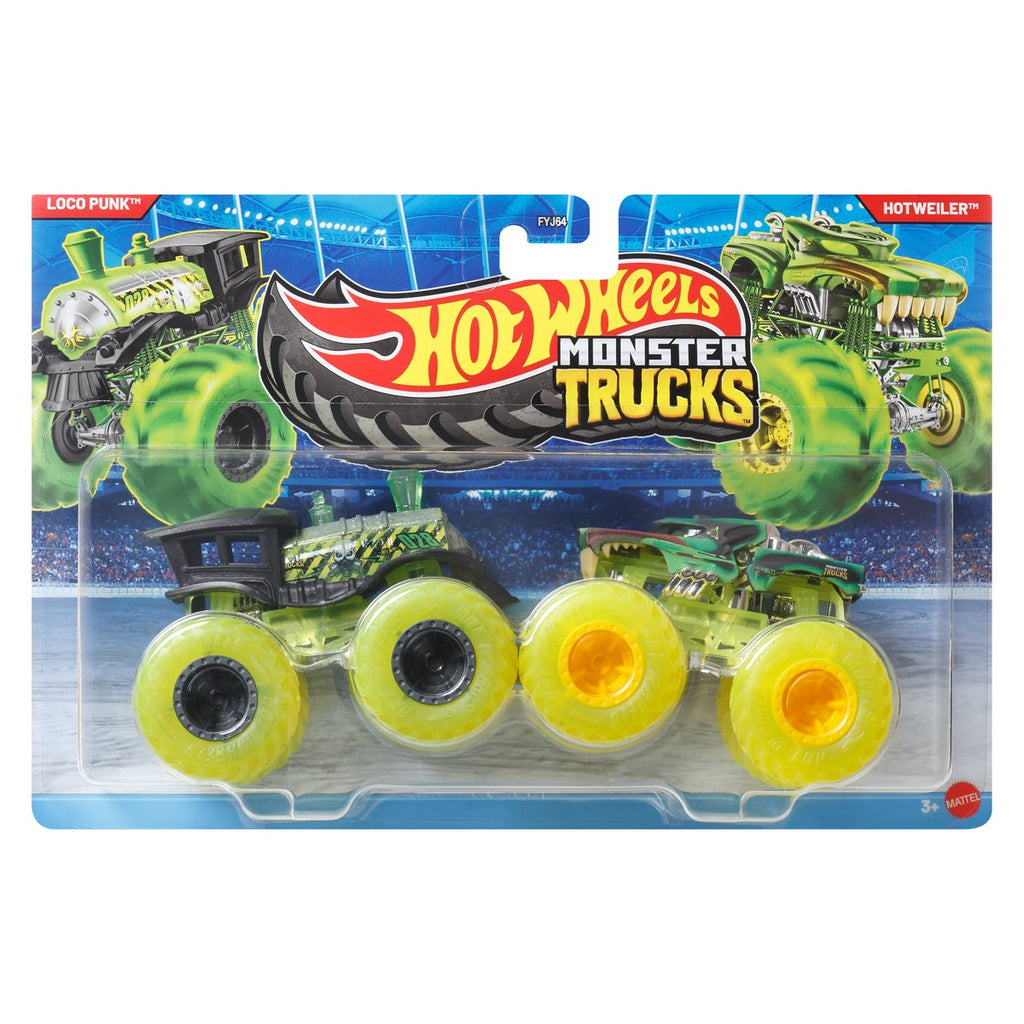 Hot Wheels Monster Trucks Demolition Doubles 1:64 Scale Vehicle 2-Pack 2026 Mix 2 Case of 8