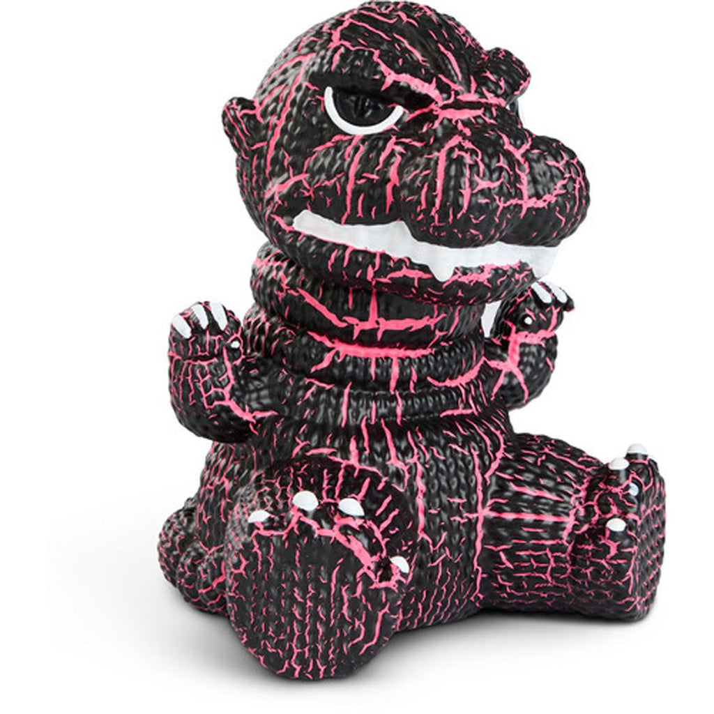 Godzilla #379 Pink and Black Crackle Handmade By Robots Vinyl Figure