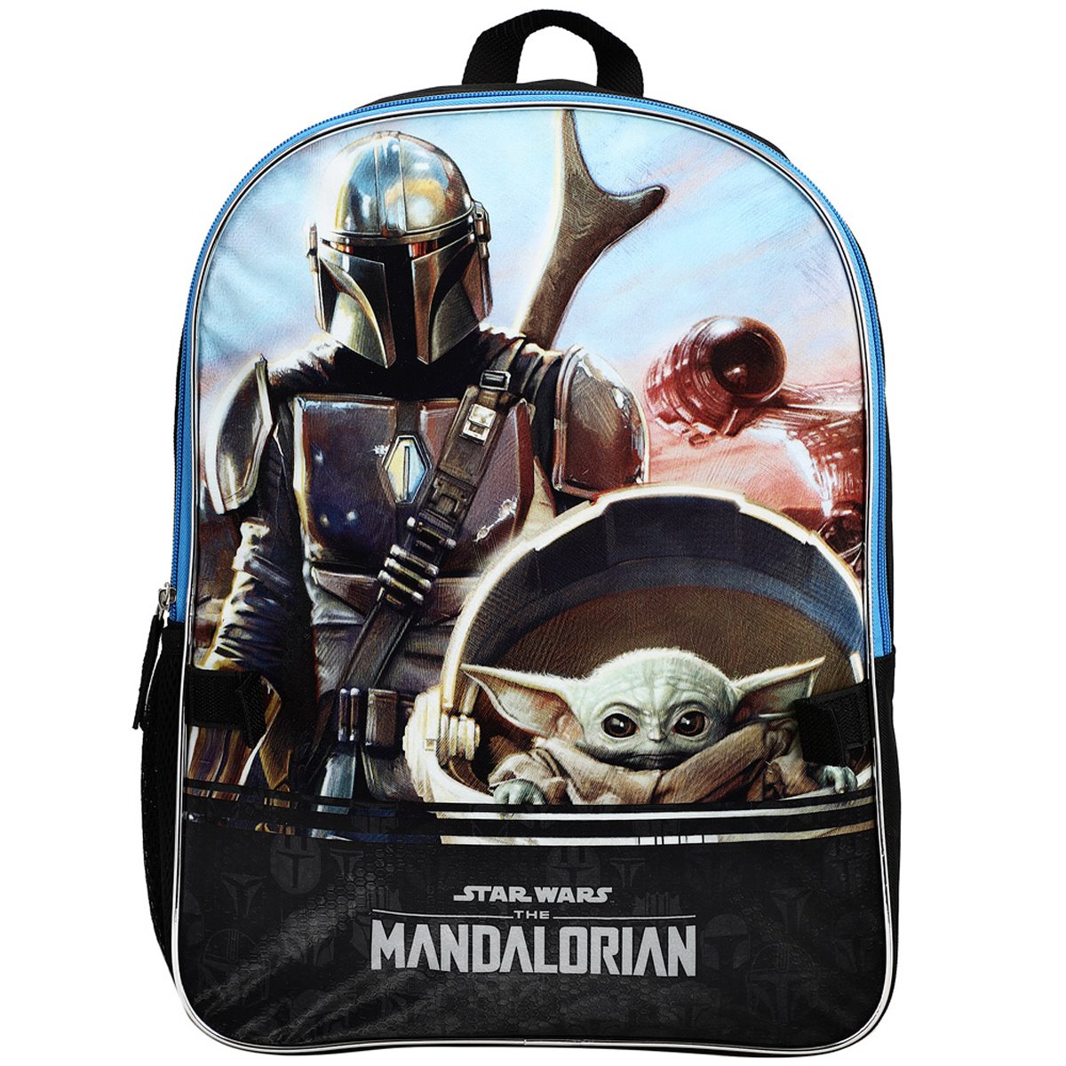 Star Wars The Mandalorian Helmet Youth Backpack Set