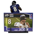 NFL SportsPicks 2025 Baltimore Ravens Lamar Jackson Alternate Jersey 7-Inch Scale Posed Figure