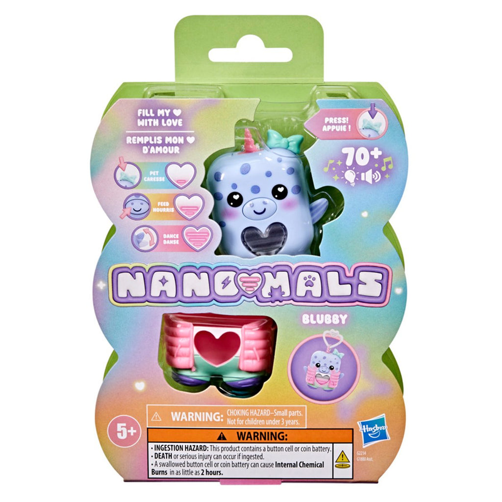 Nano-mals Blubby the Narwhal Electronic Pet Toy