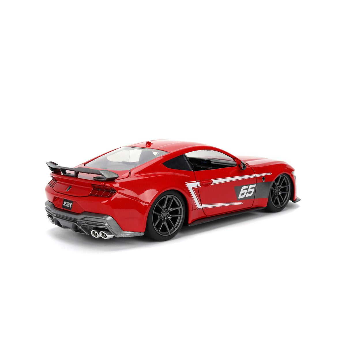 Bigtime Muscle 2024 Ford Mustang Dark Horse Glossy Red 1:24 Scale Die-Cast Metal Vehicle