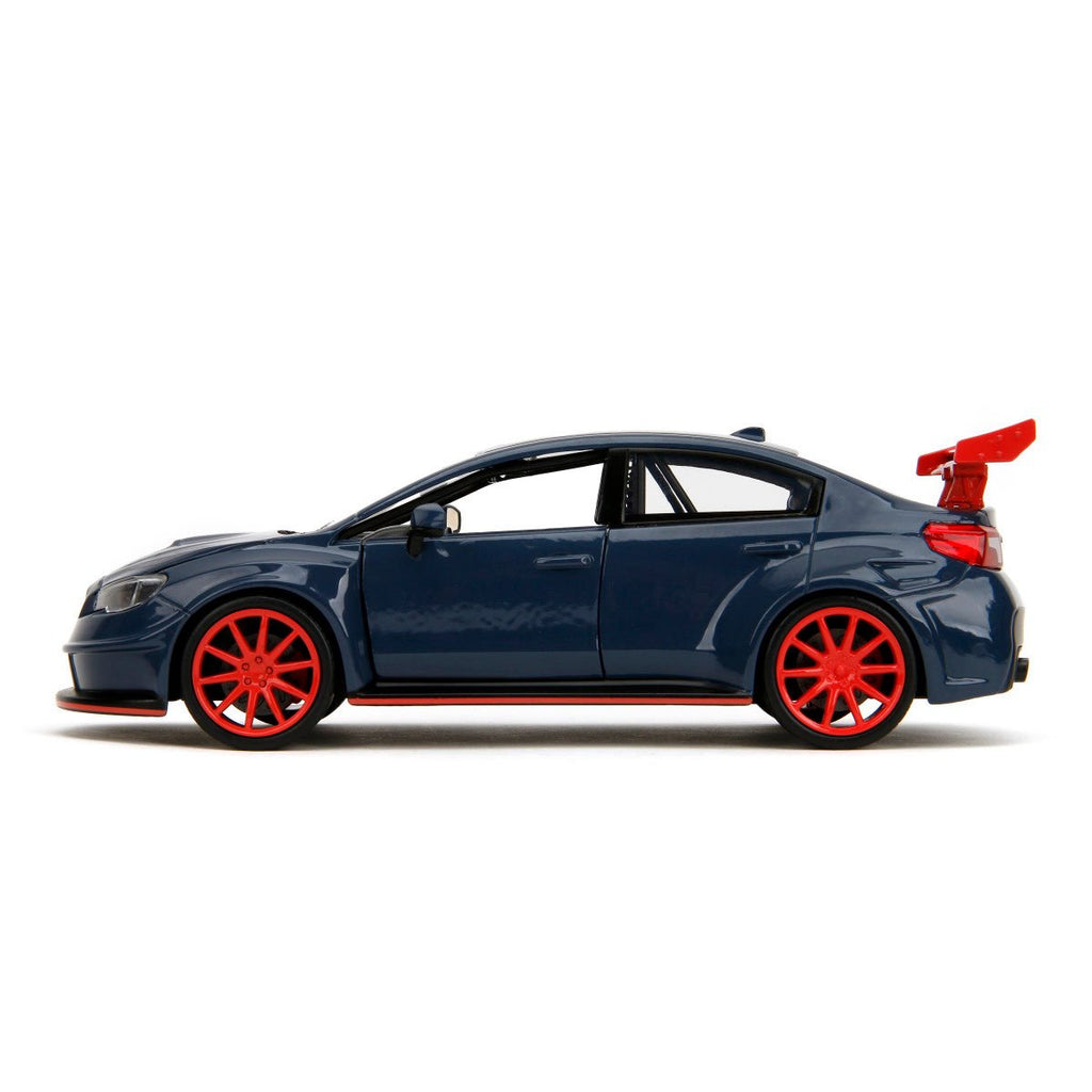 Jujutsu Kaisen 2016 Subaru WRX STI 1:24 Scale Die-Cast Metal Vehicle with Yuji Itadori Figure
