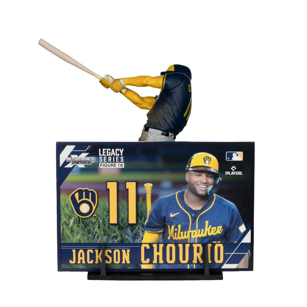 MLB SportsPicks Milwaukee Brewers Jackson Chourio 7-Inch Posed Figure Case of 6