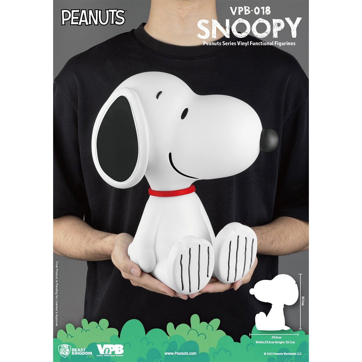 Peanuts Snoopy VPB-018 Vinyl Piggy Bank