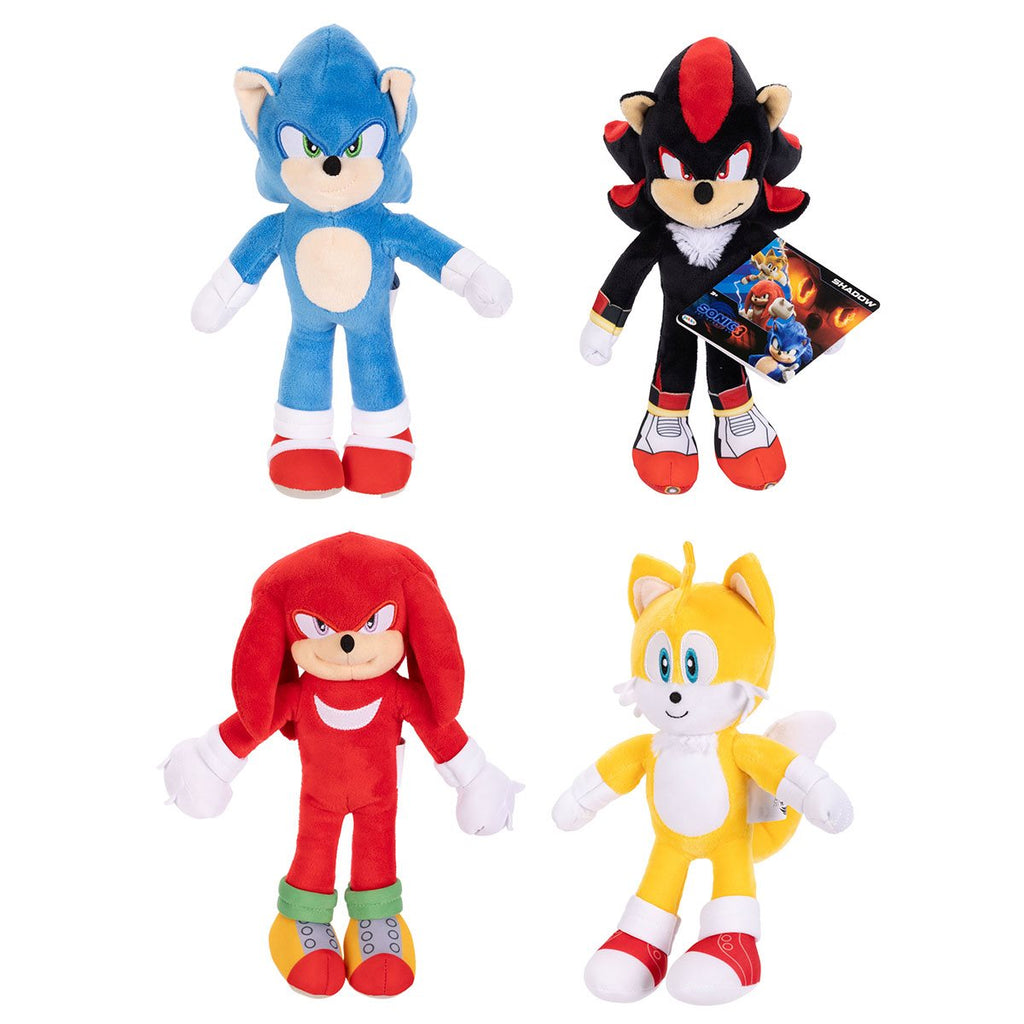 Sonic 3 Movie 9-Inch Basic Plush Case of 8