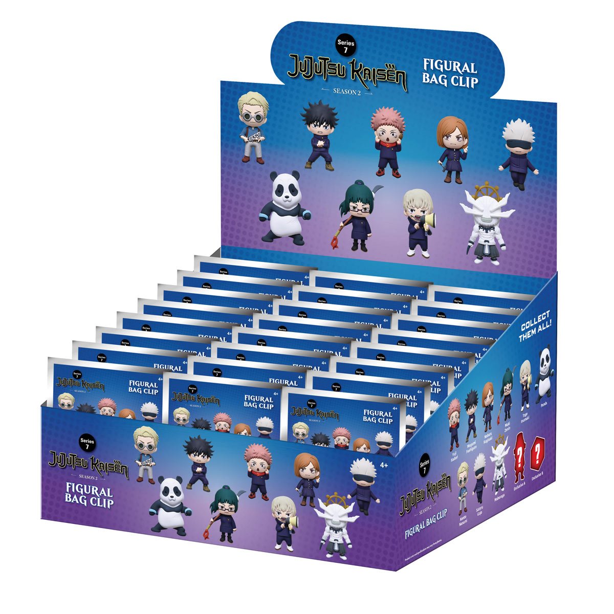 Jujutsu Kaisen Series 7 3D Foam Bag Clip Random 6-Pack