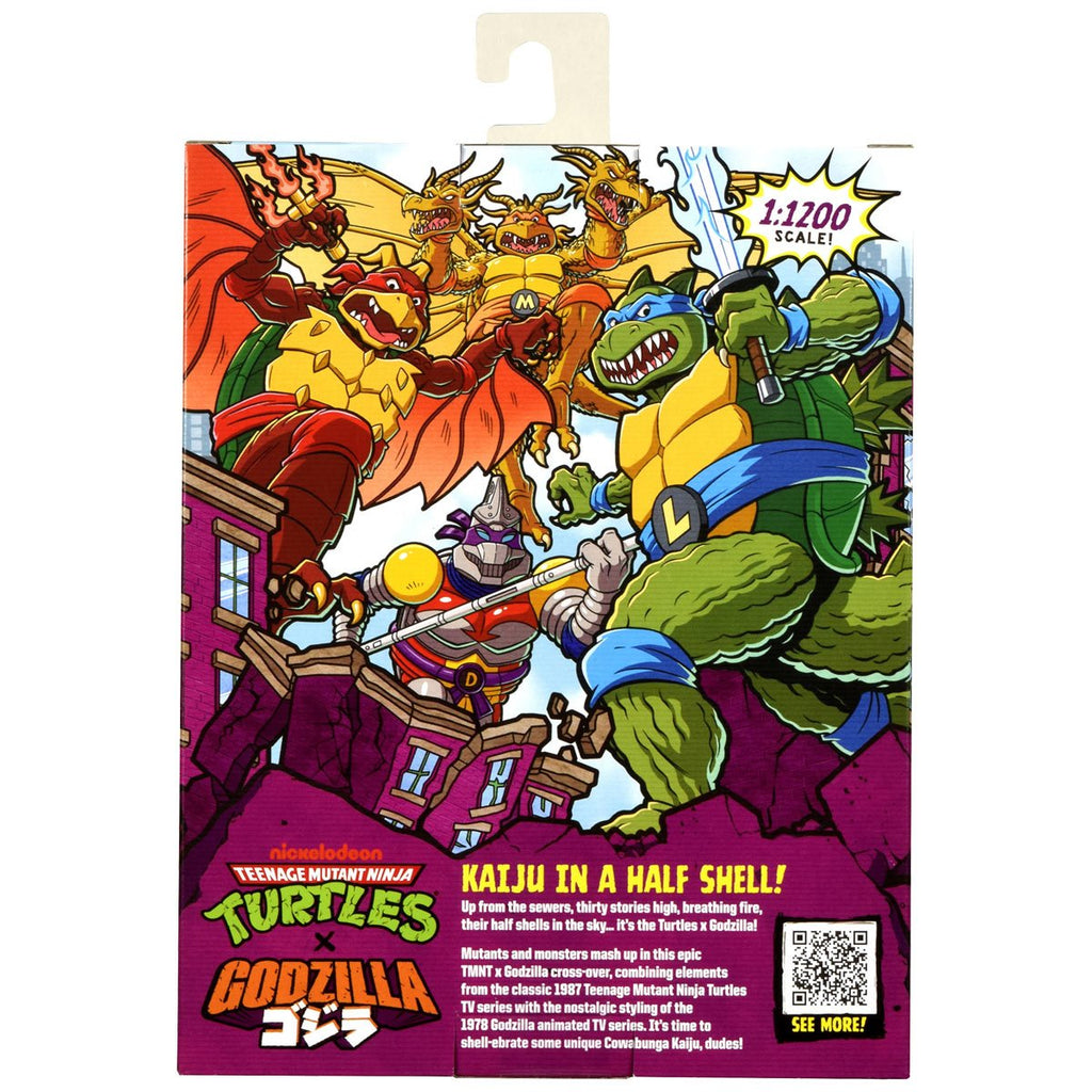 Teenage Mutant Ninja Turtles x Godzilla Wave 1 Action Figure Case of 4