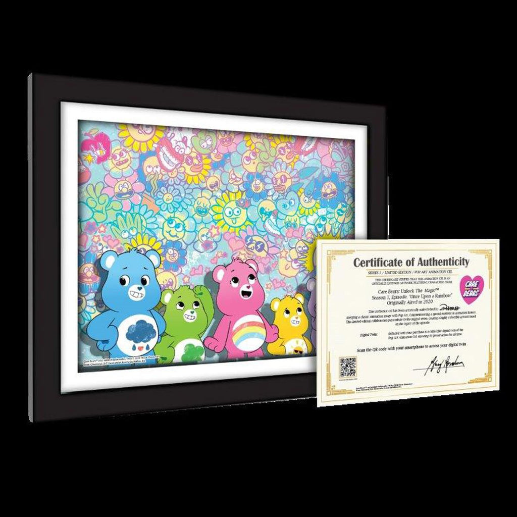 Care Bears Share Your Care #1103 Animation Cel Artist Edition Framed Art Print